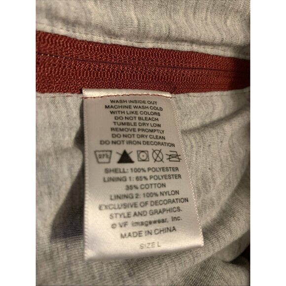 NFL 2009 Redskins Large Football Pullover REEBOK Jacket OLD INDIAN LOGO v Neck - Picture 5 of 6